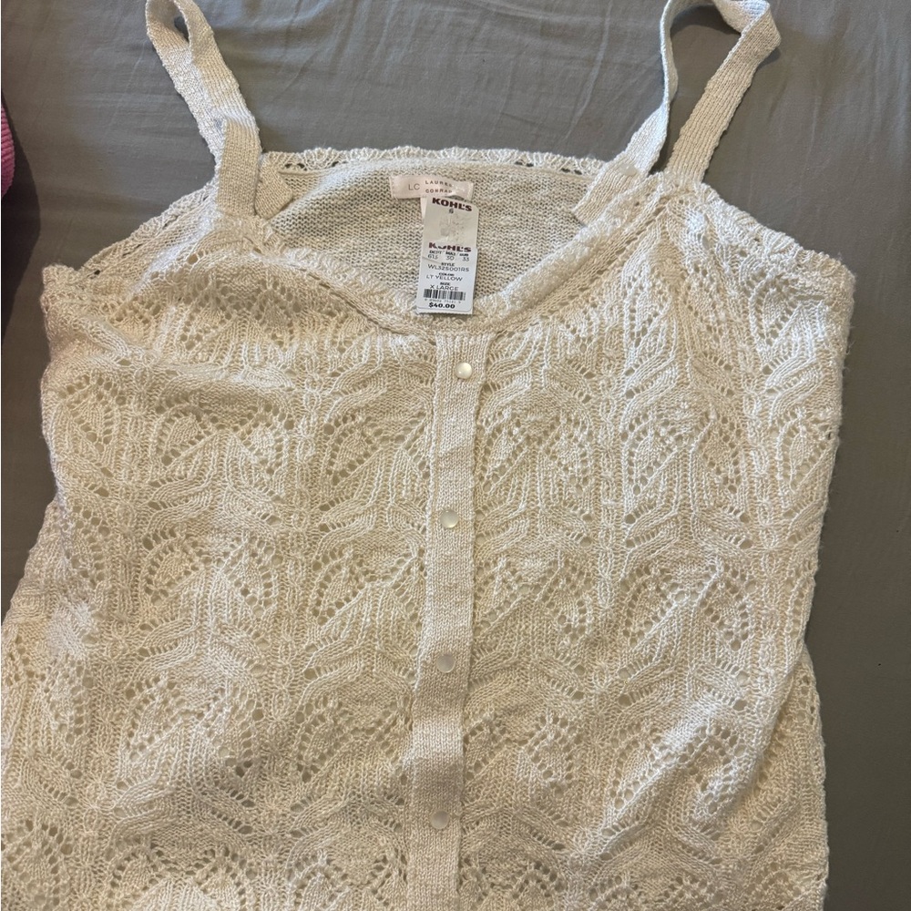 LC Lauren Conrad XL knit tank top